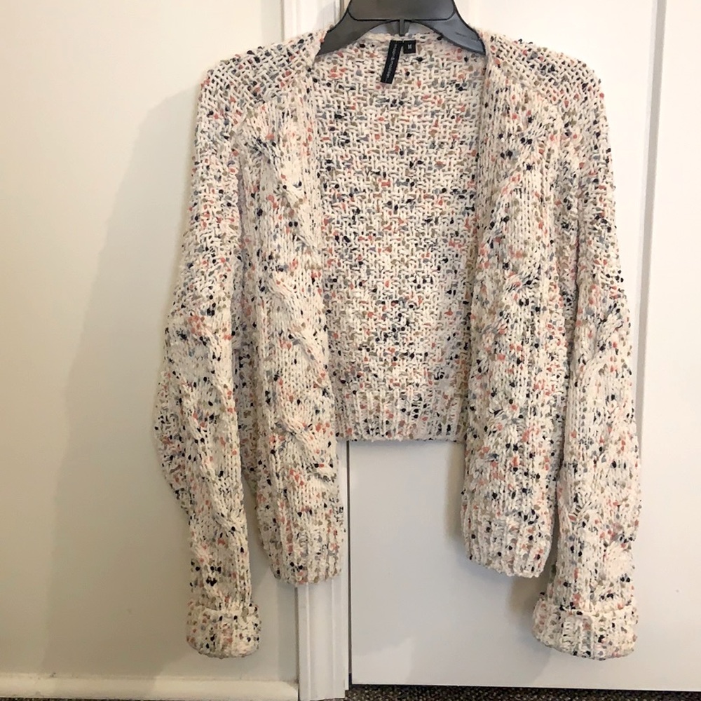 Thick multicolored cardigan